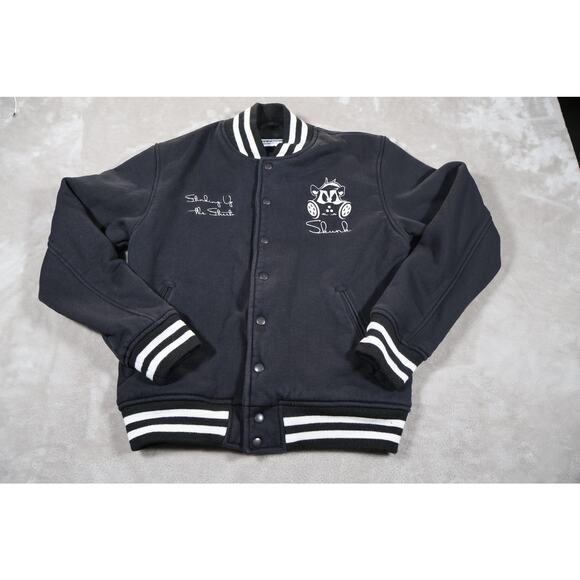 American Apparel Varsity Jacket Mens Large Skunk Stinking Up Streets Made in USA - Picture 1 of 7